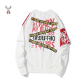 New style printed pullover sweat ras du cou custom mens crewneck sweatshirt